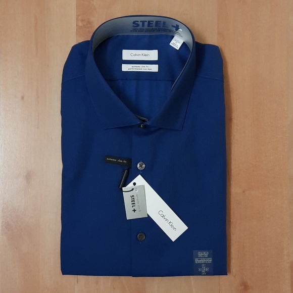 Calvin Klein Men's Steele + Extreme Slim Fit Shirt - Picture 2 of 9